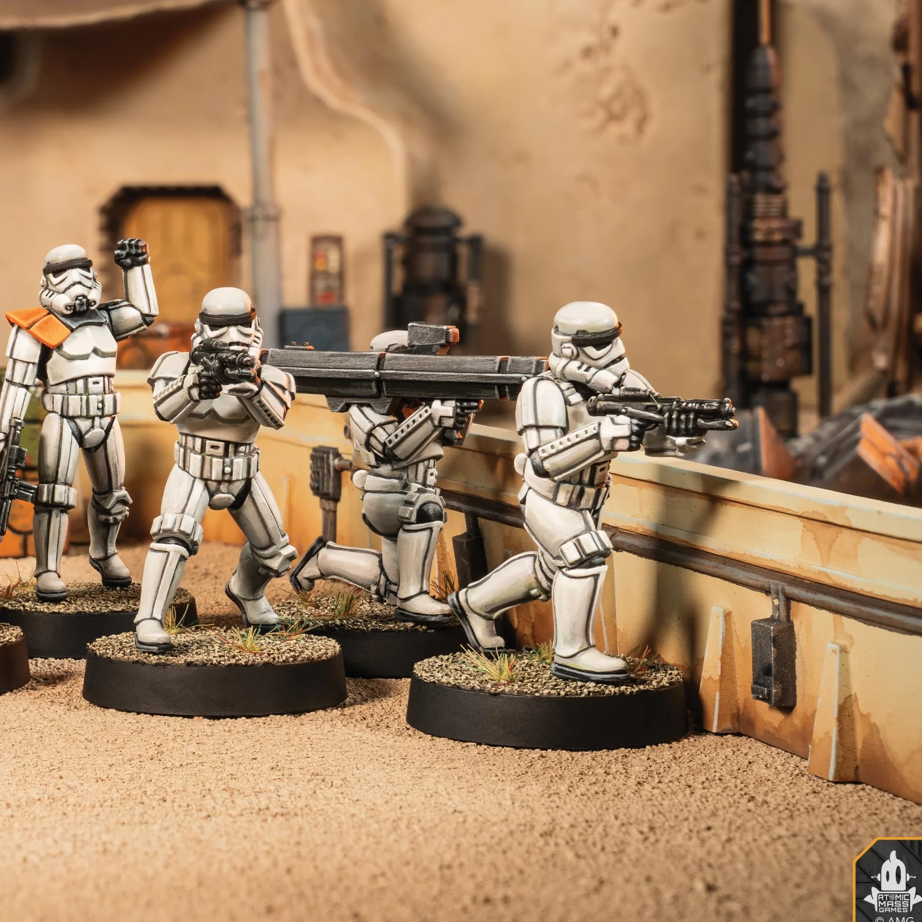 Star Wars Legion Stormtroopers Unit Expansion - Miniaturowa gra stołowa, gra strategiczna dla dzieci i dorosłych, dla dzieci w wieku od 14 lat, 2 graczy, 90 min odtwarzania, wyprodukowana przez Atomic
