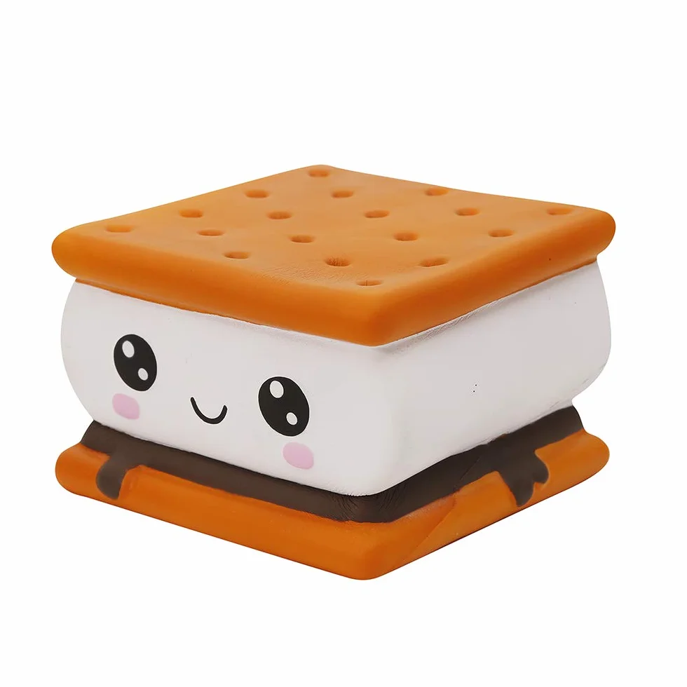 Anboor Squeeze Toys Ciastko Smore Powolny wzrost Squishy Anti Stress Pachn?cy Kawaii Ulga w l?ku Du?a