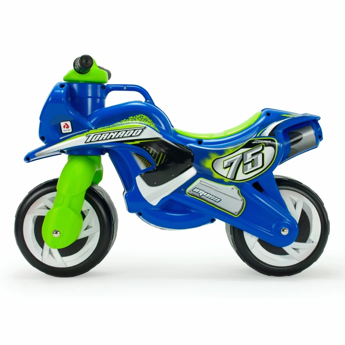 Jeździk Motocyklowy Dla Dzieci Tundra Tornado – Niebieski Motorek Biegowy Dla Dzieci Od 18 Miesięcy Do 3 Lat – Stabilny, Lekki i Ergonomiczny – Wyprodukowano w Hiszpanii - INJUSA