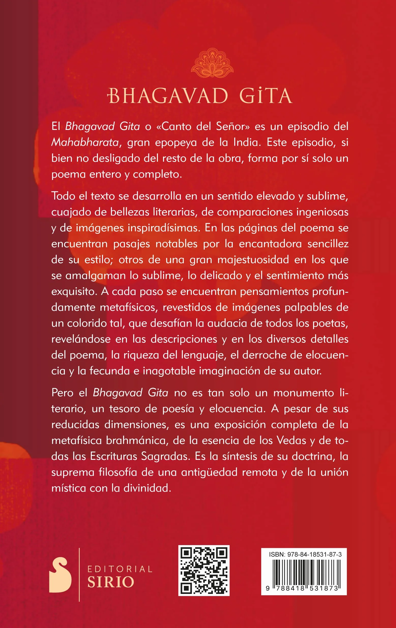 Bhagavad Gita (Sirio) -V2*: El canto del señor
