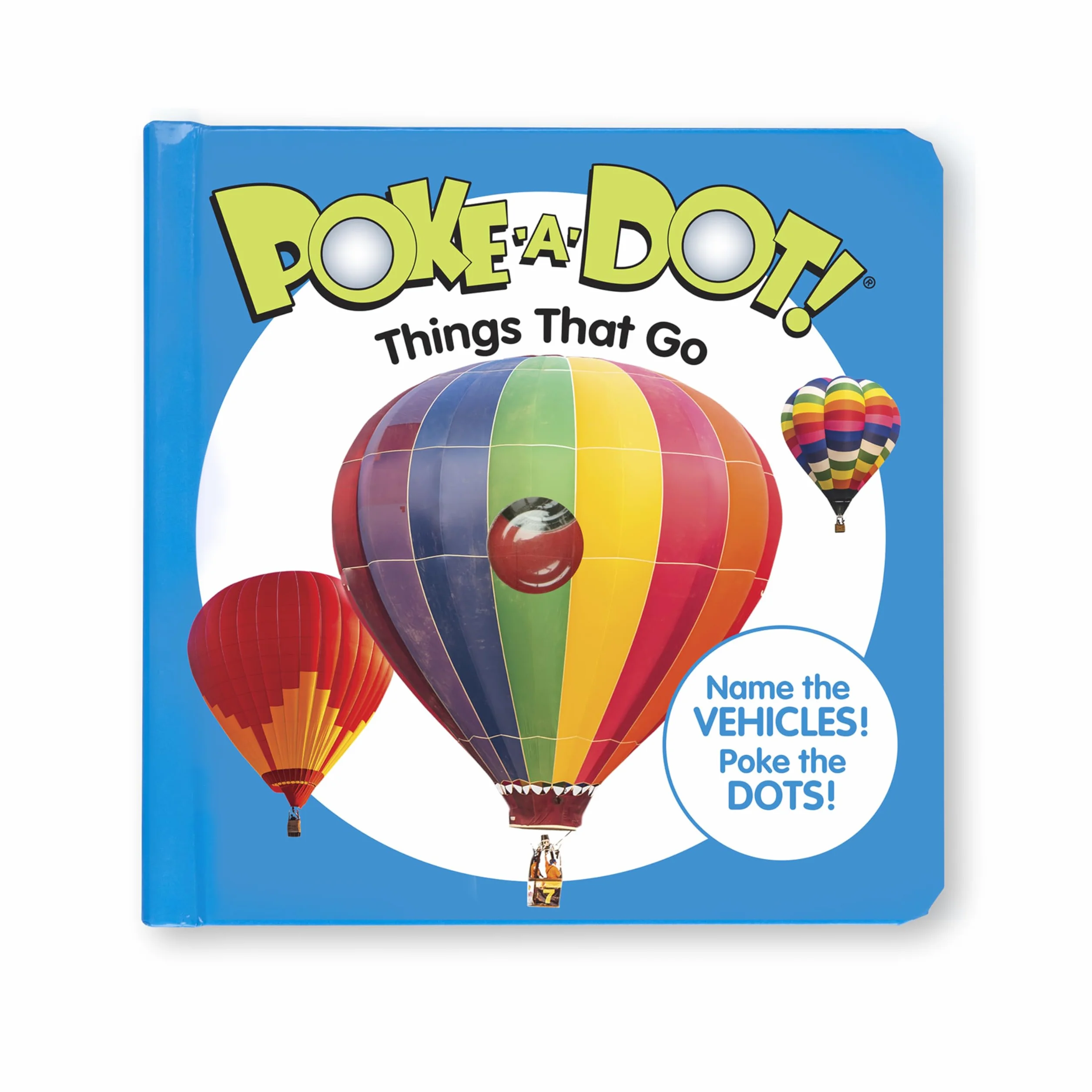 Melissa & Doug 41354 Poke-a-Dot Things That Go | Książki aktywności | 3+ | Prezent dla chłopca lub dziewczynki, wielokolorowy