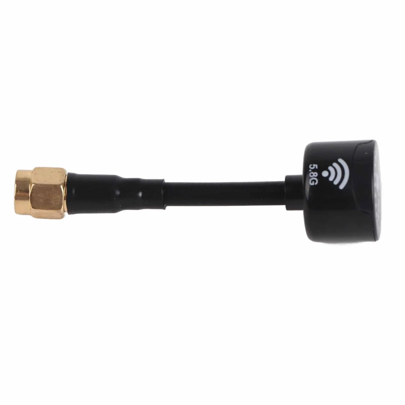 Antena, 5,8 GHz 3dBi RHCP antena o wysokim wzmocnieniu do wyścigowych dronów RC Części i akcesoria (czarny przewód wewnętrzny SMA)