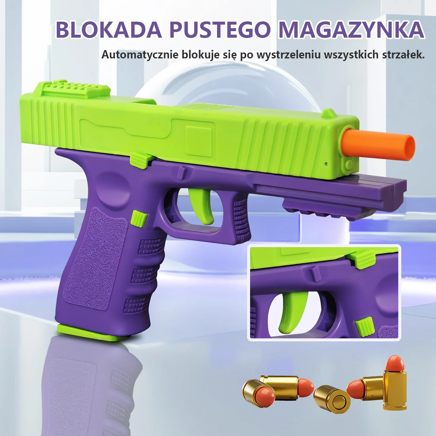 Zabawkowy pistolet, pistolet dla dzieci, zabawka z tworzywa sztucznego, zabawka, broń dla dzieci, Mechaniczny automatyczny pistolet do zabawek，pedagogiczna gra strzelanie