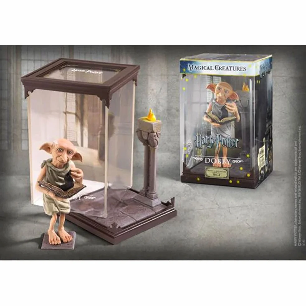 The Noble Collection - Magiczne stworzenia Dobby - ręcznie malowane magiczne stworzenie #2 - Oficjalnie licencjonowane zabawki Harry'ego Pottera 7in (18.5cm) - Wysokiej jakości figurki kolekcjonerskie - dla dzieci i dorosłych