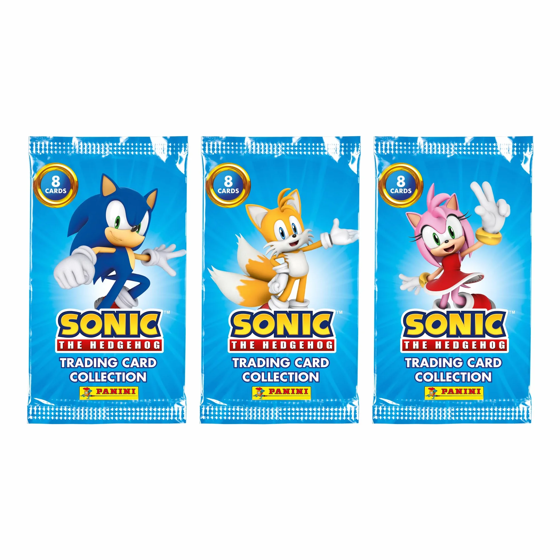 Panini Sonic The Hedgehog Classic Trading Cards Starter Pack, 005010SPAFGD, złoty/kremowy