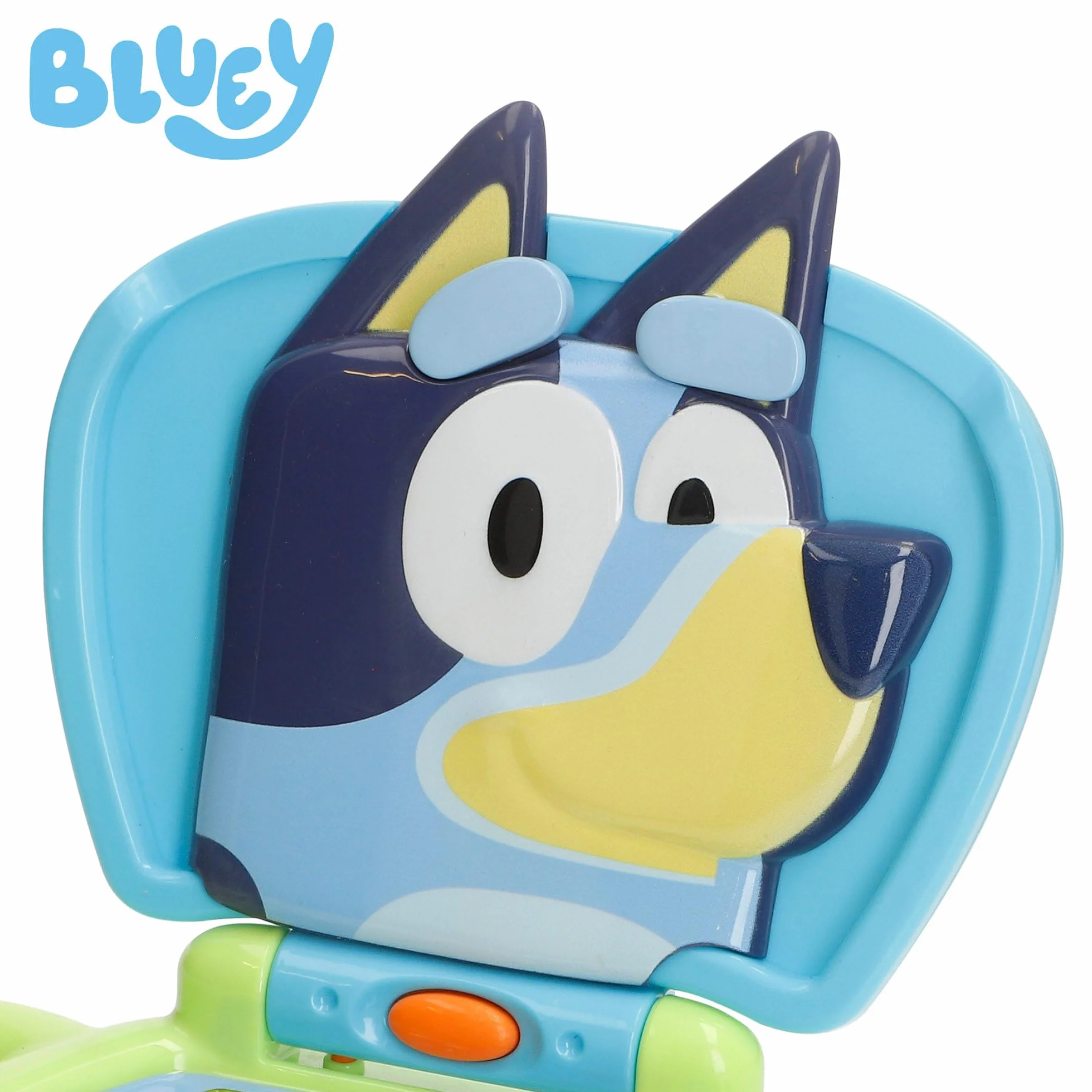 ColorBaby Bluey My First Computer interaktywny komputer z dynamicznymi przyciskami, oficjalna licencja, zabawka angielska dla dzieci +6