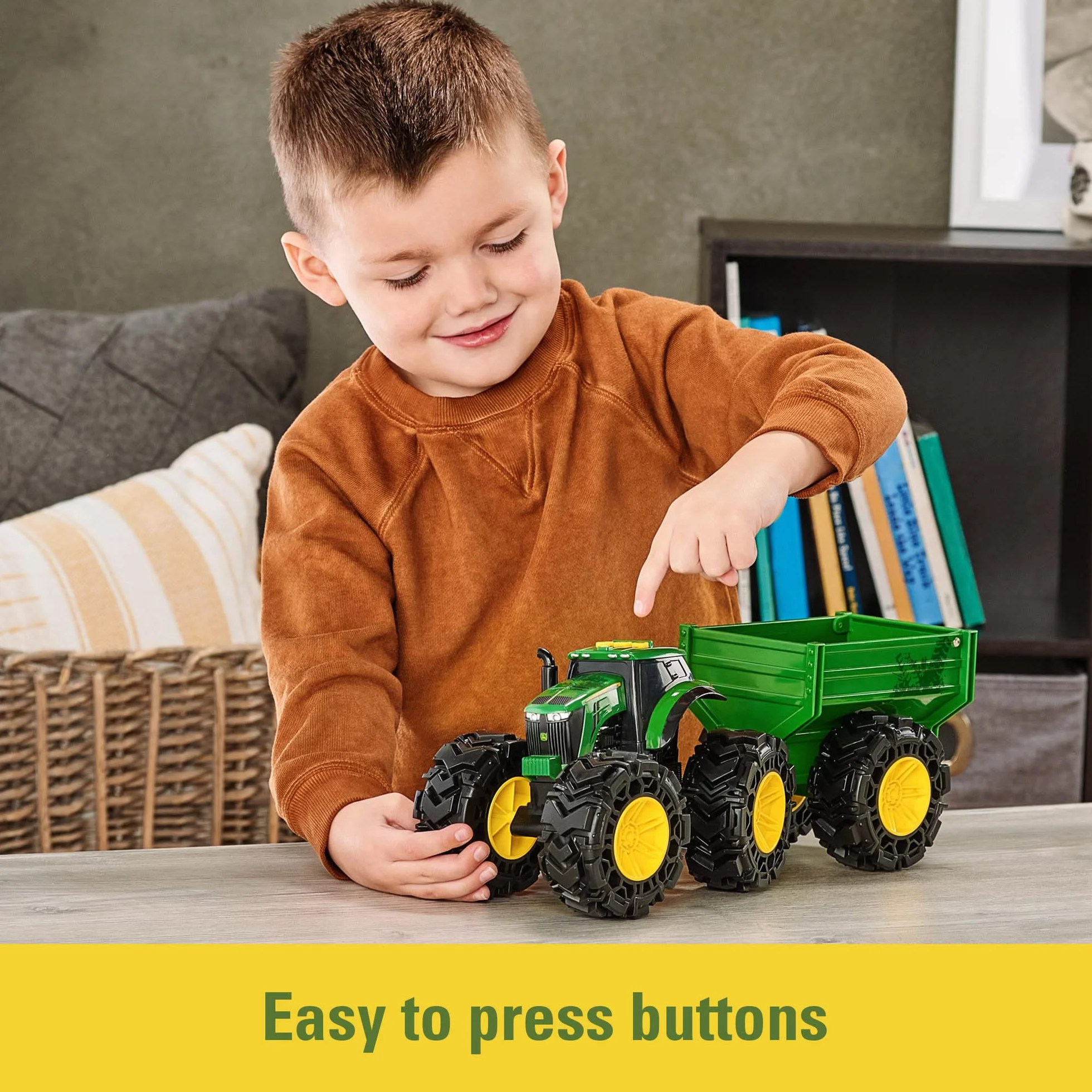 John Deere Traktor Z Przyczepą Zabawka, Wielokolorowy, Od 3 Lat