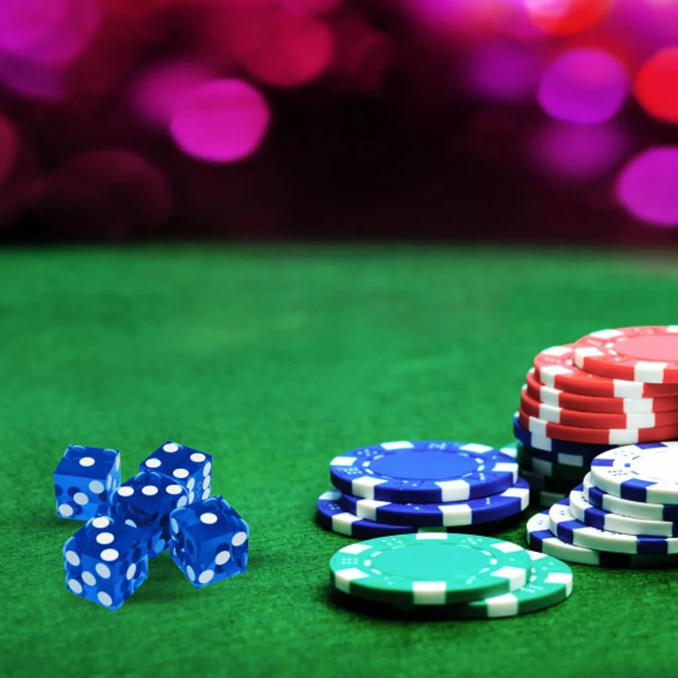 Trademark Poker Zestaw kości kasynowych klasy A 19 mm (niebieski)