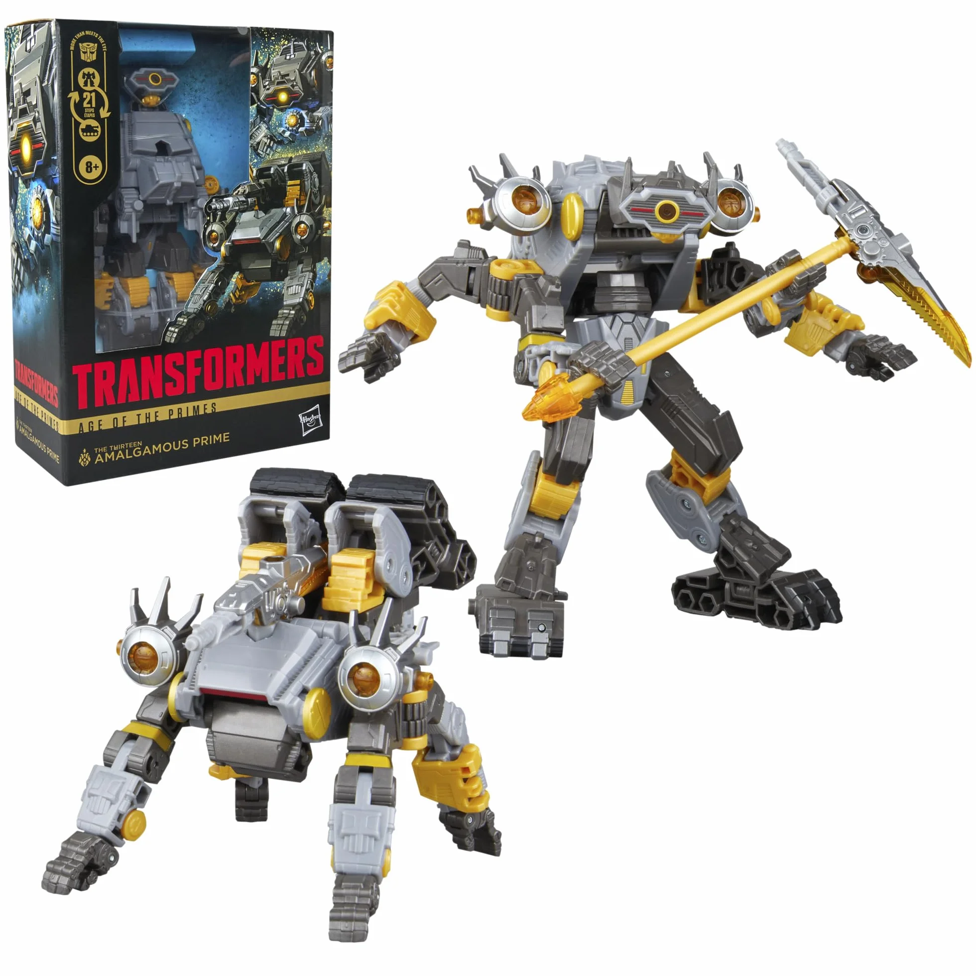 Amalgamous Prime (jeden z Trzynastu) z kolekcji Transformers: Age of the Primes, 14-centymetrowa przekształcająca się figurka klasy Voyager, zabawkowe roboty dla dzieci w wieku od 8 lat