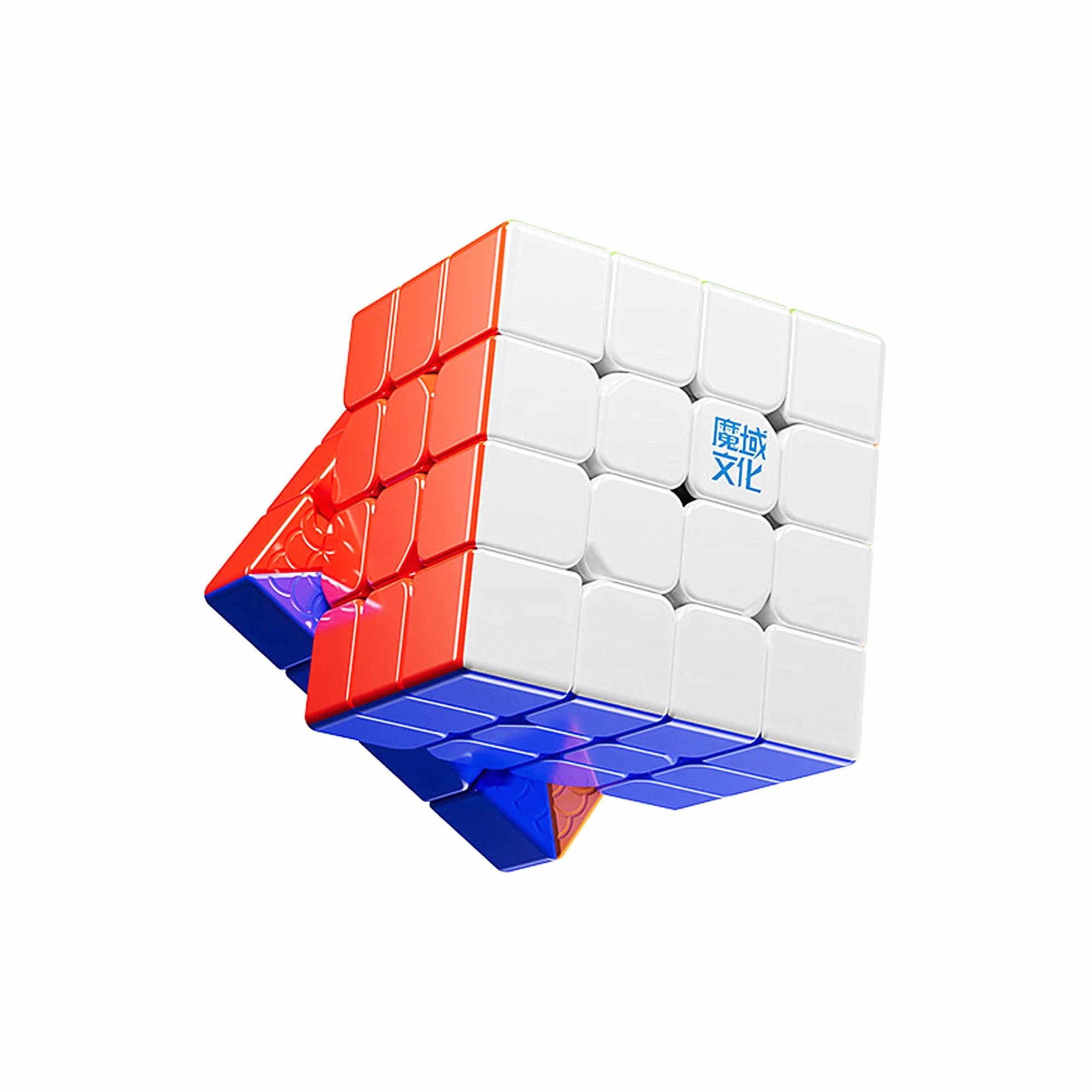 XMDCuber MOYU AOSU V7 M Magnetyczna kostka prędkości 4 x 4, AoSu WRM V7 Single-Track Magnetic Speed Cube 4x4 x 4, Magic Cube 4 na 4,96 magnesów (Magnetyczne pojedyncze)